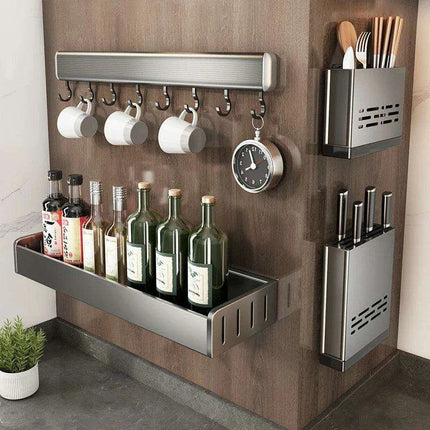 Space-Saving Aluminum Kitchen Shelf System - Très Elite