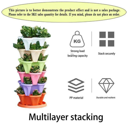 Space-Saving Vertical Herb Tower with Rolling Mobility - Très Elite