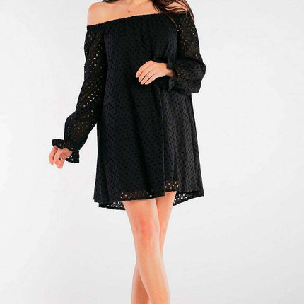 Spanish-Inspired Flared Cotton Daydress with Elastic Details - Très Elite