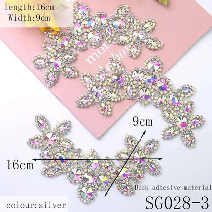 Sparkling Crystal-Studded Rhinestone Waist Appliqué Belt - Très Elite