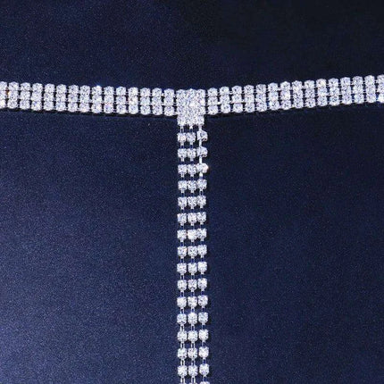Sparkling Crystal Tassel Arm Chain Bracelet - A Chic Essential for Any Event - Très Elite