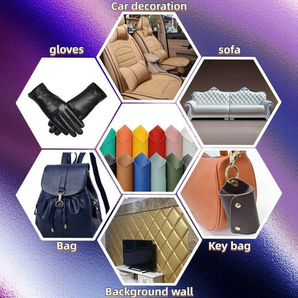 Sparkling Faux Leather Glitter Craft Sheets for Imaginative Creations - Très Elite