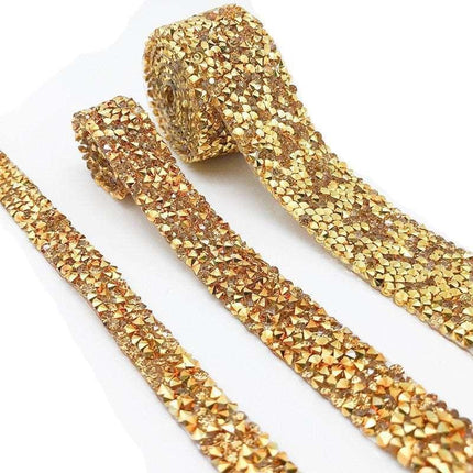 Sparkling Rhinestone Trim Kit for Creative Crafting - 1 Yard of Glamorous Elegance- Très Elite- Très Elite