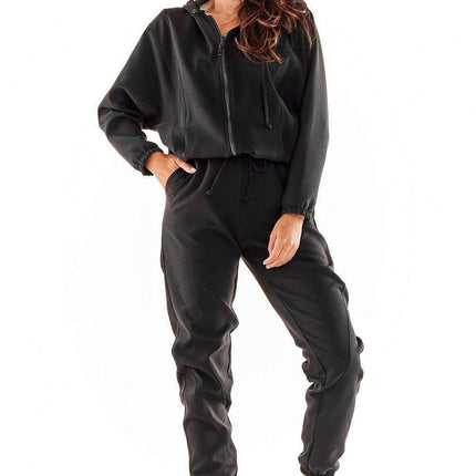 Sporty Chic Elastic Waist Track Pants