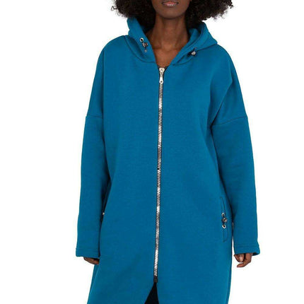 Sporty Elegance Hooded Pullover Sweatshirt