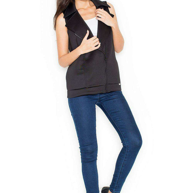 Sporty Zipped Gilet by Katrus - Combine Style with Practicality