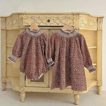 Spring Sister Matching Outfits: Adorable Dresses and Baby Rompers for Girls - Très Elite