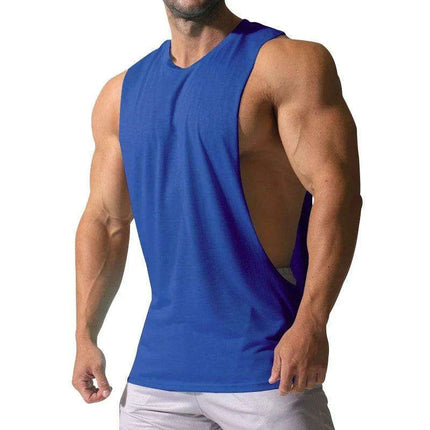 Spring/Summer Men's Casual Sleeveless Muscle Tank Top - Solid Color Sweetheart T-shirt - Très Elite
