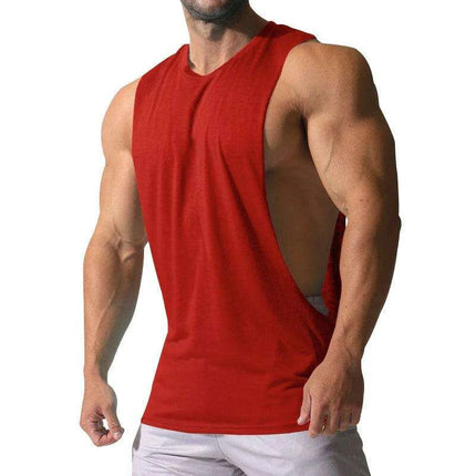 Spring/Summer Men's Casual Sleeveless Muscle Tank Top - Solid Color Sweetheart T-shirt - Très Elite