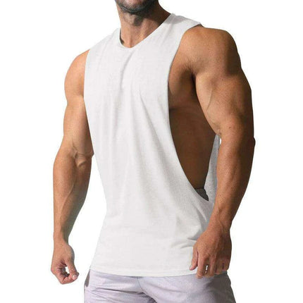 Spring/Summer Men's Casual Sleeveless Muscle Tank Top - Solid Color Sweetheart T-shirt - Très Elite