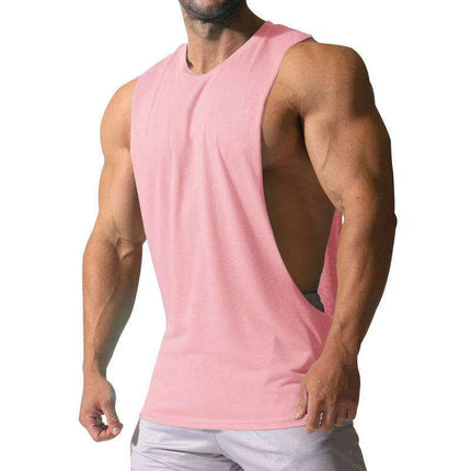 Spring/Summer Men's Casual Sleeveless Muscle Tank Top - Solid Color Sweetheart T-shirt - Très Elite