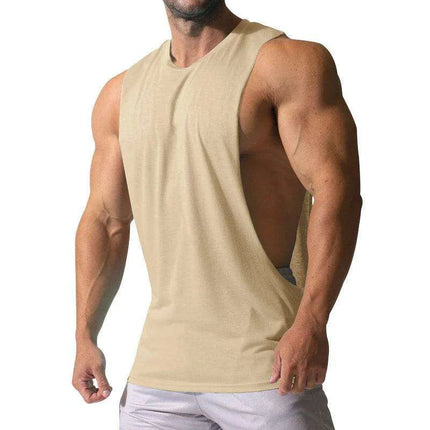 Spring/Summer Men's Casual Sleeveless Muscle Tank Top - Solid Color Sweetheart T-shirt - Très Elite