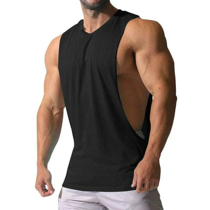Spring/Summer Men's Casual Sleeveless Muscle Tank Top - Solid Color Sweetheart T-shirt - Très Elite