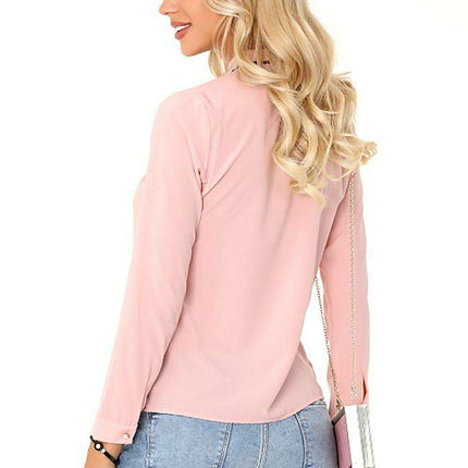 Springtime Charm Tie-Neck Blouse