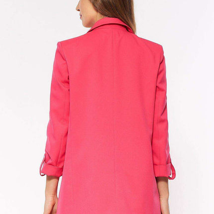 Springtime Chic Blushing Pink Oversized Spring Jacket - Très Elite