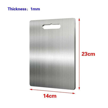 Stainless Steel Antibacterial Chopping Board Set with Complimentary Rolling Pin - Très Elite