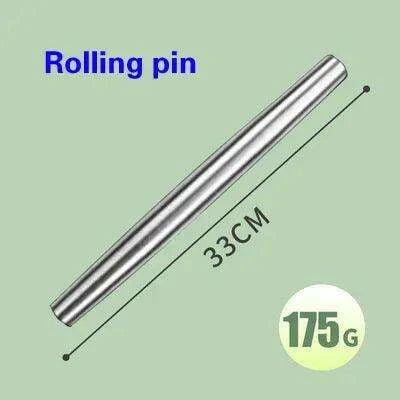 Stainless Steel Antibacterial Chopping Board Set with Complimentary Rolling Pin - Très Elite