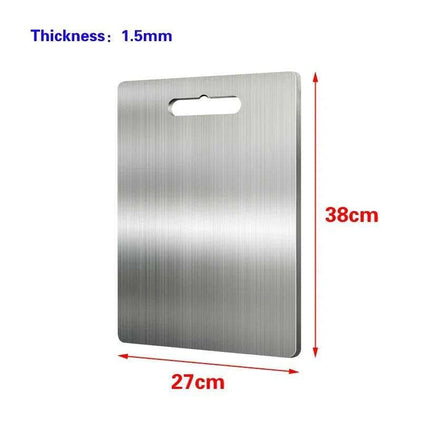 Stainless Steel Antibacterial Chopping Board Set with Complimentary Rolling Pin - Très Elite