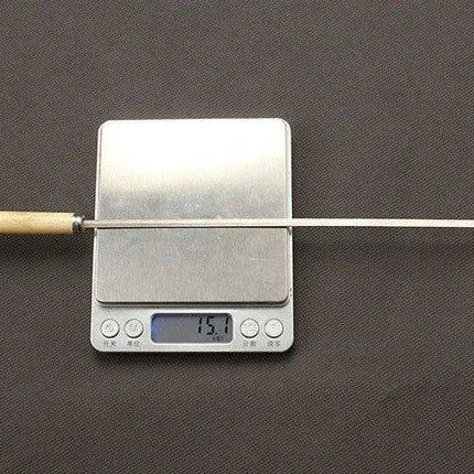 Stainless Steel BBQ Skewers with Ergonomic Wooden Handles for Perfect Grilling..