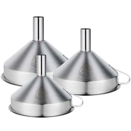 Stainless Steel Canning Funnel with Removable Strainer for Effortless Liquid Transfer and Preservation - Très Elite