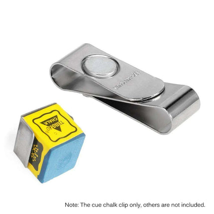 Stainless Steel Magnetic Pool Cue Chalk Holder - Essential Gear for Cue Players - Très Elite