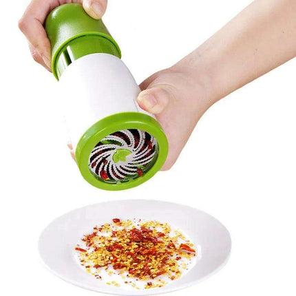 Stainless Steel Manual Herb Grinder and Vegetable Chopper Set - Très Elite