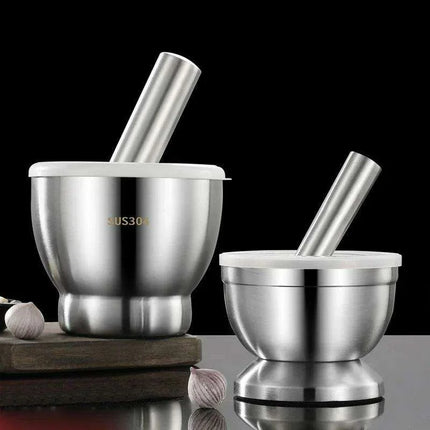 Stainless Steel Premium Herb and Spice Grinder Set - Très Elite