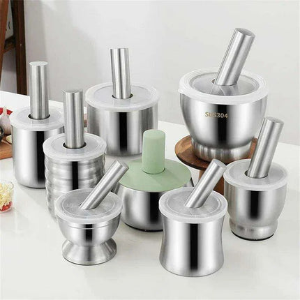Stainless Steel Premium Herb and Spice Grinder Set - Très Elite