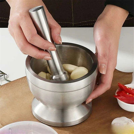 Stainless Steel Premium Herb and Spice Grinder Set - Très Elite