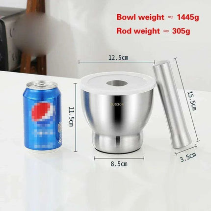 Stainless Steel Premium Herb and Spice Grinder Set - Très Elite