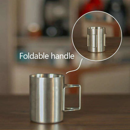 Stainless Steel Reusable Coffee Filter Cup with Convenient Hanging Ears - Eco-Friendly Brewing Essential - Très Elite