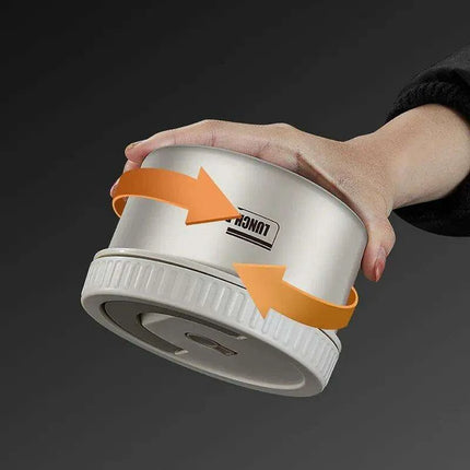 Stainless Steel Thermal Bento Lunch Box Set with Portable Stackable Design - Très Elite