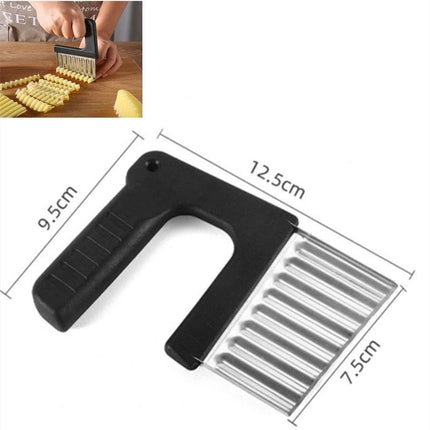 Stainless Steel Wave-Cut Vegetable Slicer - Your Essential Kitchen Tool - Très Elite