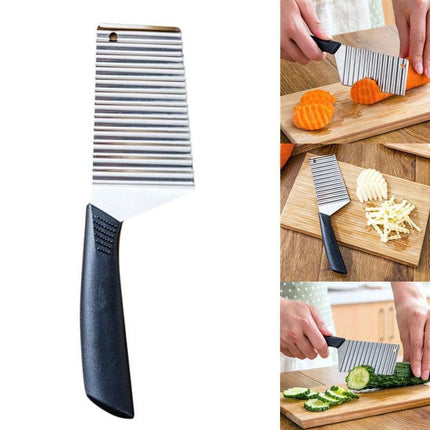 Stainless Steel Wave-Cut Vegetable Slicer - Your Essential Kitchen Tool - Très Elite