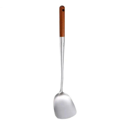 Stainless Steel Wok Spatula and Ladle Kitchen Utensil Set for Cooking - Très Elite