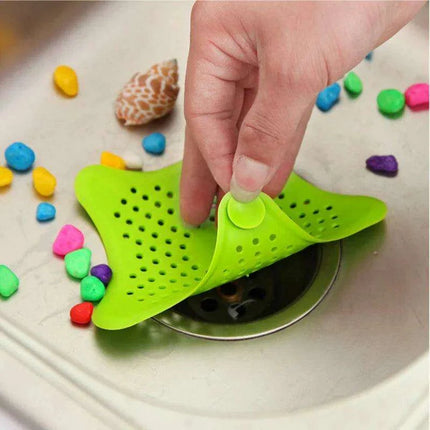 Starfish-Shaped Silicone Drain Protector - Versatile Hair Catcher for Kitchen and Bathroom Sinks - Très Elite