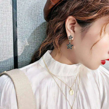 Starlit Gemstone Drop Earrings - Elegant Ear Adornments - Très Elite