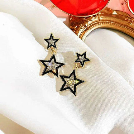 Starlit Gemstone Drop Earrings - Elegant Ear Adornments - Très Elite