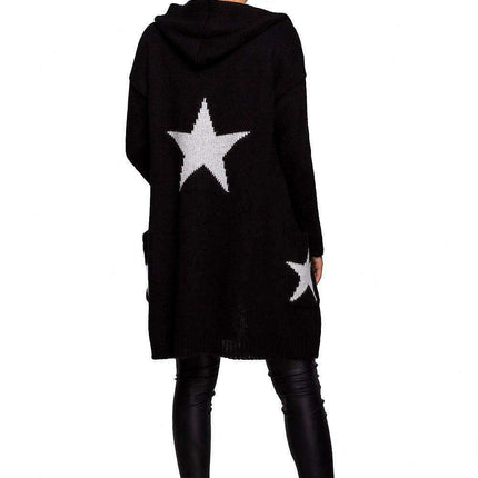 Starry Knit Cardigan with Unique Star Motif - Très Elite