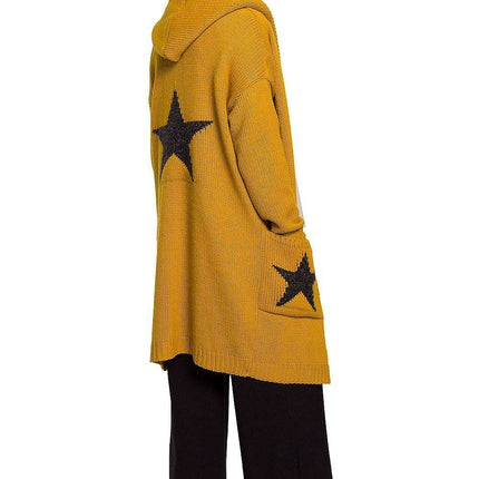 Starry Knit Cardigan with Unique Star Motif - Très Elite
