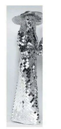 Stellar Chic: Innovative High-Tech Wedding Attire for Couples - Reflective Performance Ensemble