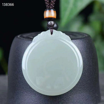 Sterling Silver Mosaic Jade Pendant Necklace- Très Elite- Très Elite