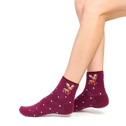 Steven's Cozy Holiday Cotton Terry Socks - Très Elite