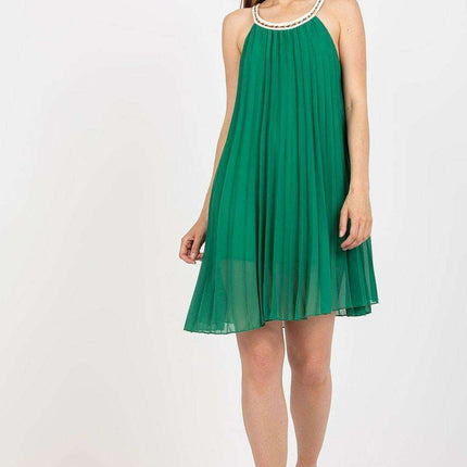 Strapless Pleated Summer Dress Your Day Dress Italy Moda - Très Elite