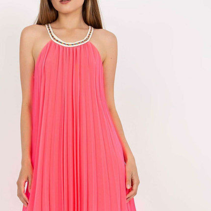 Strapless Pleated Summer Dress Your Day Dress Italy Moda - Très Elite