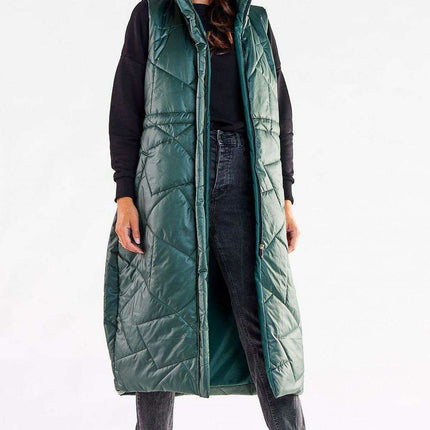 Streamlined Zippered Vest with Oversized Silhouette - Très Elite