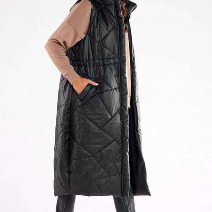 Streamlined Zippered Vest with Oversized Silhouette - Très Elite