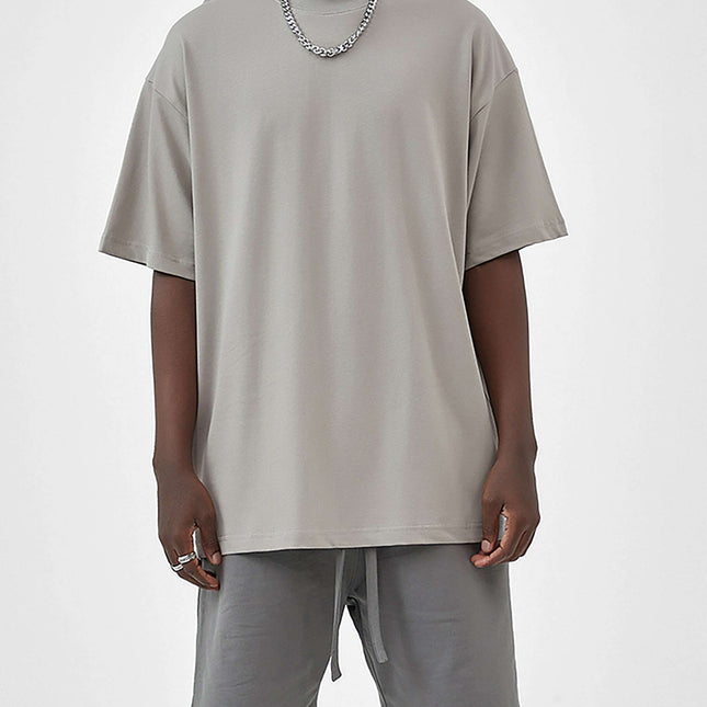 Streetwear Unisex Solid Color Loose Fit FOG T-Shirt