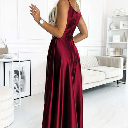 Striking Strapless Brocade Evening Gown by Numoco - Très Elite