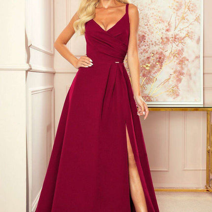 Striking Strapless Brocade Evening Gown by Numoco - Très Elite